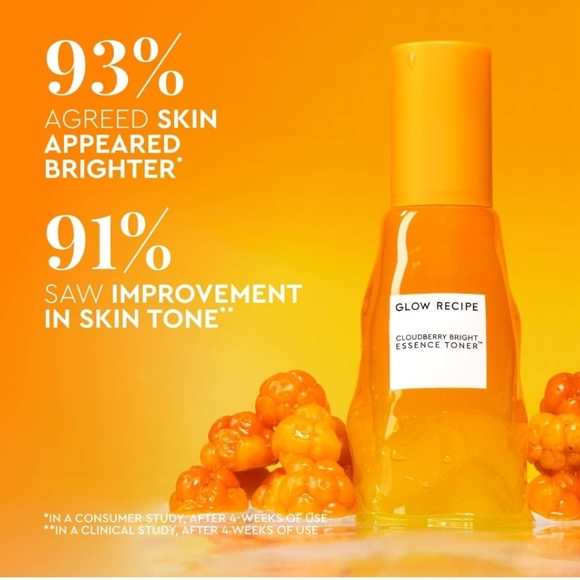 Glow Recipe Cloudberry Bright Essence Toner Brightening + Even Tone, 2.5oz, NIB - Picture 2 of 4